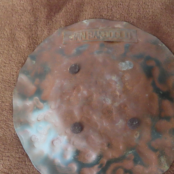 Jan Barboglio Rustic Metal Hammered Plates lot of 5 - Picture 6 of 7